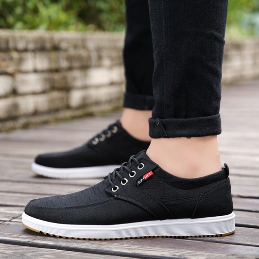 Men’s Canvas Lace-Up Shoes