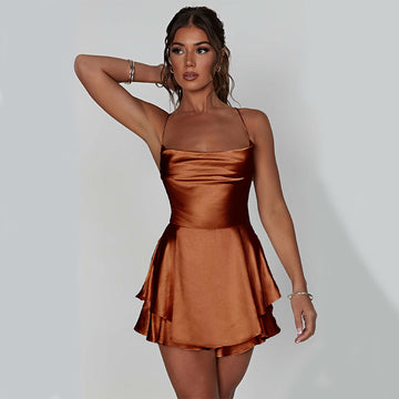 Suspender A-Line Dress