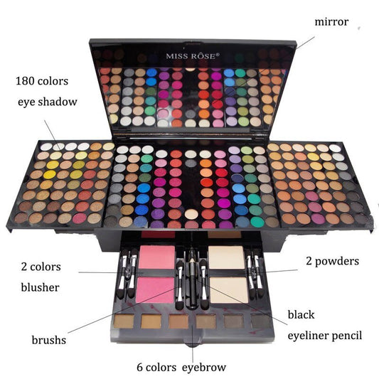 Bella Mila 180-Color Eyeshadow & Blush Set